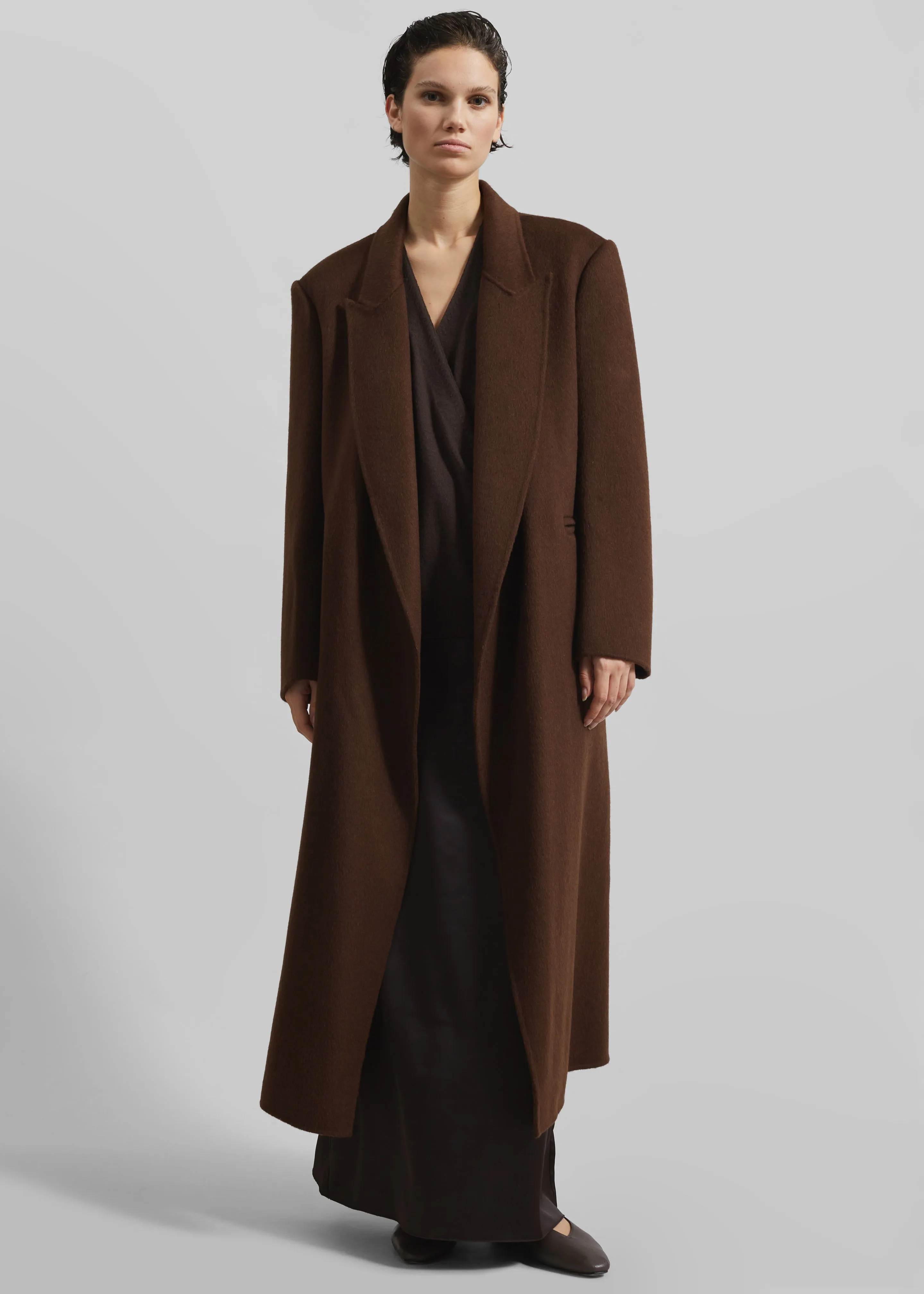 Penrose Wool Coat - Brown