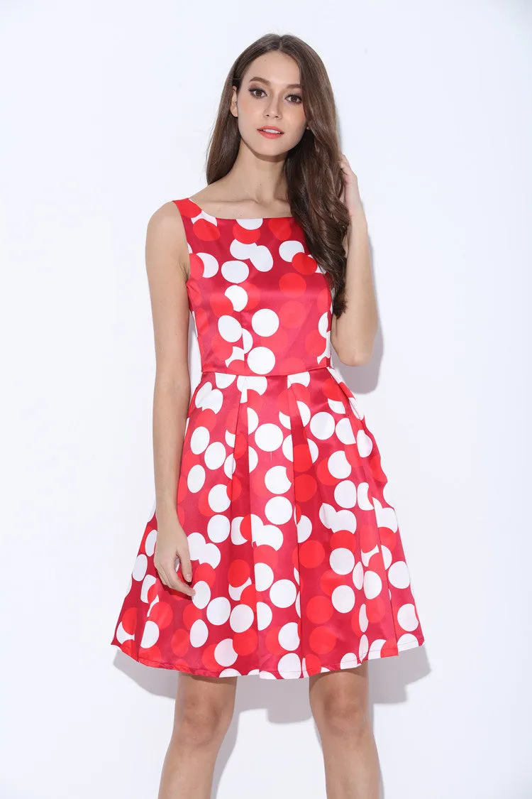 Polkadot Print Dress