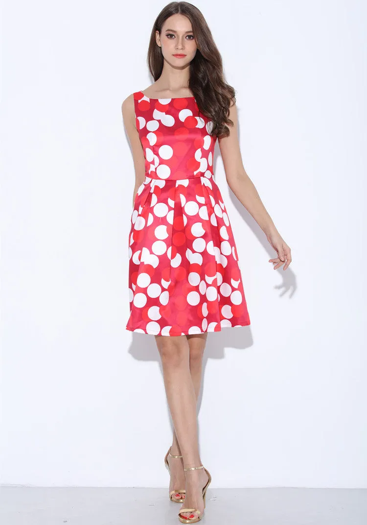 Polkadot Print Dress