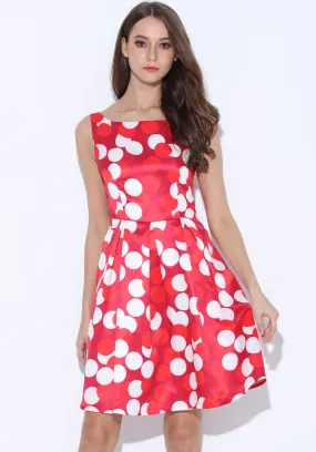 Polkadot Print Dress