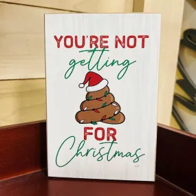 Poop For Christmas Block