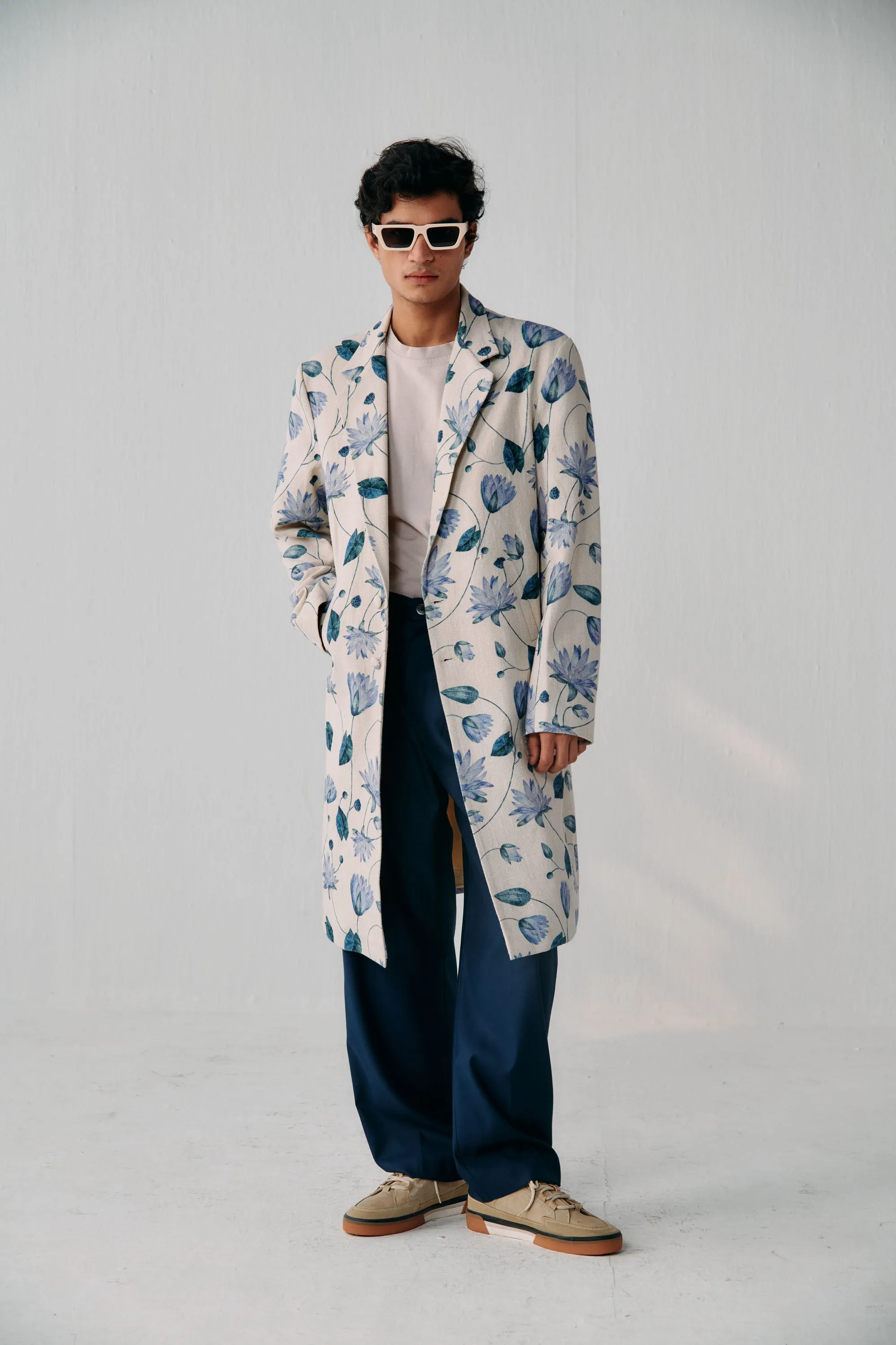 "Fifth Avenue" textured overcoat