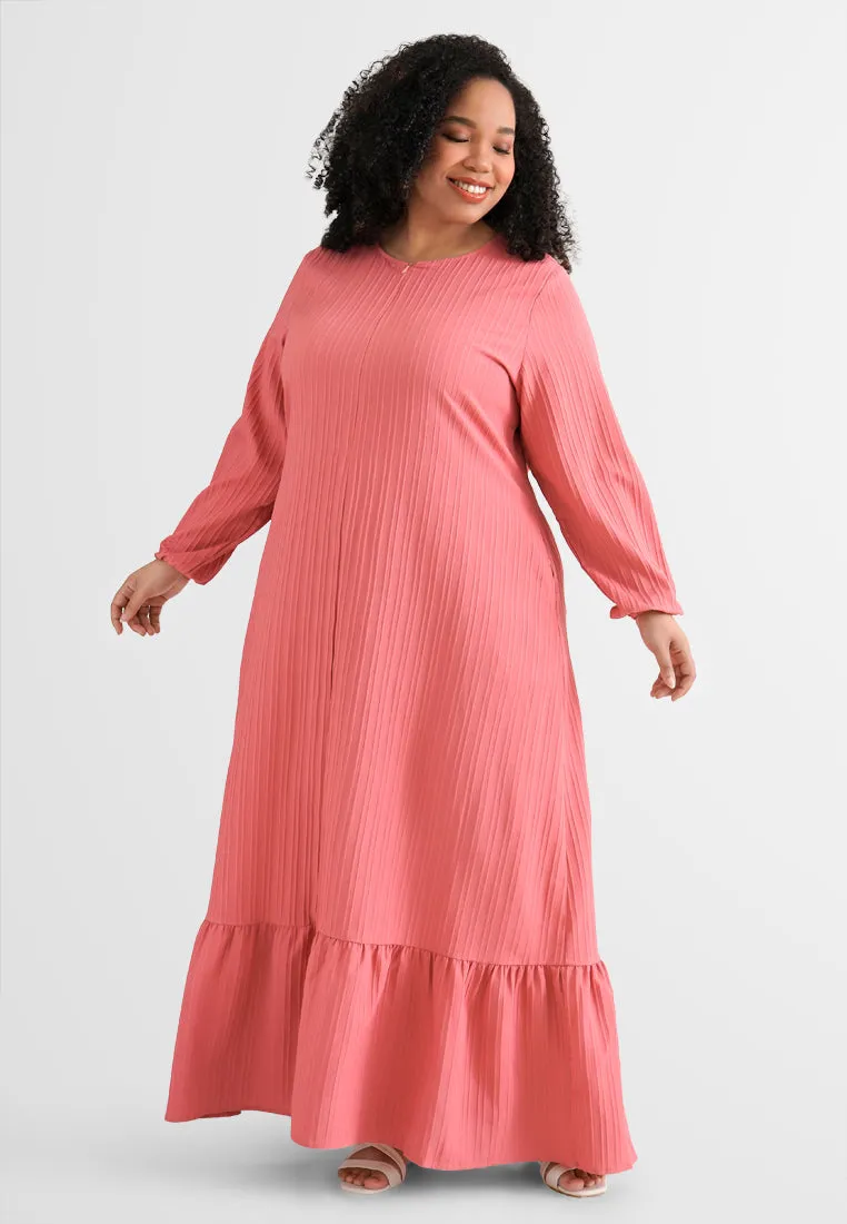 Radhia Relax Raya Textured Jubah Dress