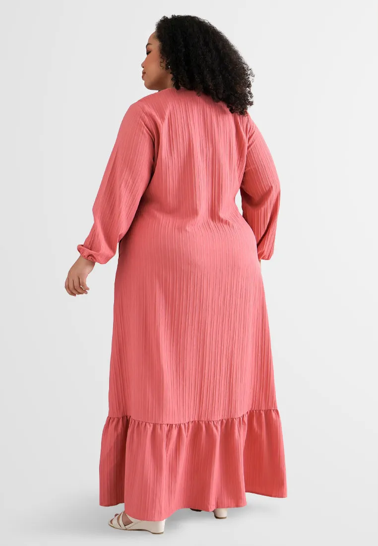 Radhia Relax Raya Textured Jubah Dress