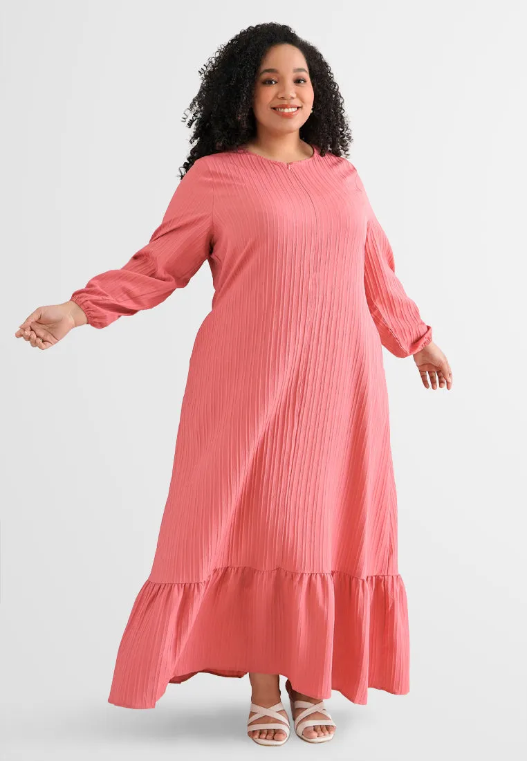 Radhia Relax Raya Textured Jubah Dress