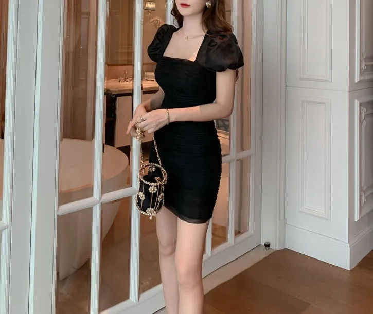 Raffles dress (ready stock in brown (S)/ 2 colours)