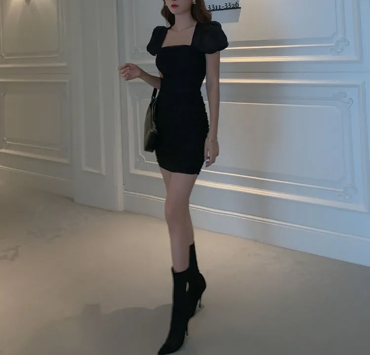 Raffles dress (ready stock in brown (S)/ 2 colours)