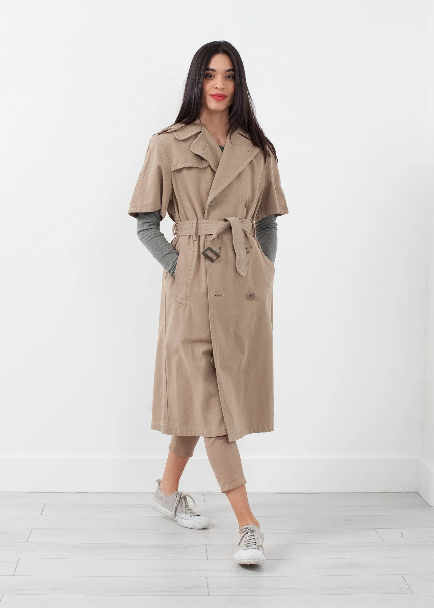 Rolled Sleeve Trenchcoat - A Stylish and Fashionable Choice