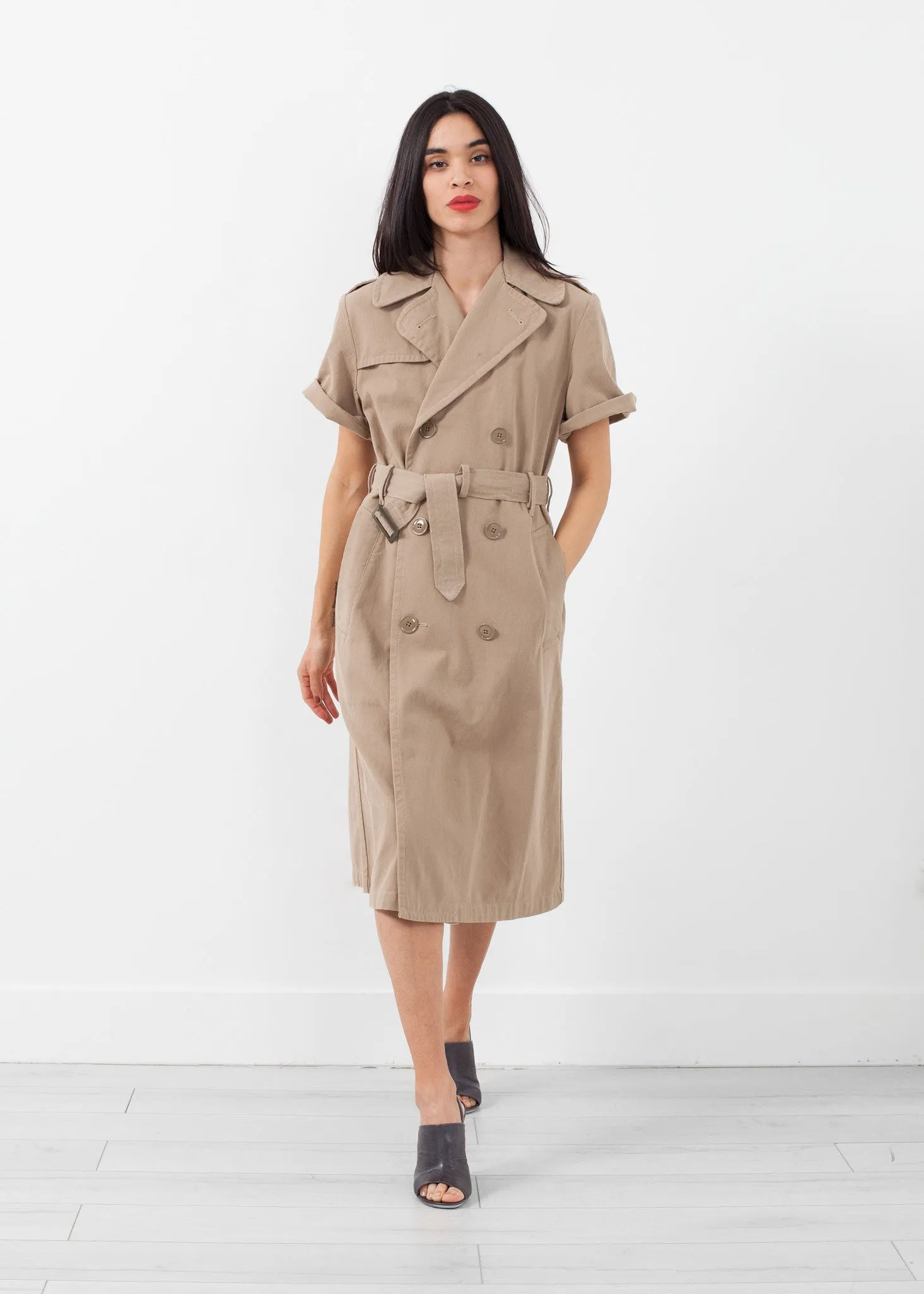 Rolled Sleeve Trenchcoat - A Stylish and Fashionable Choice