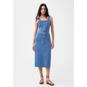 Romeo Denim Midi Dress | Blue