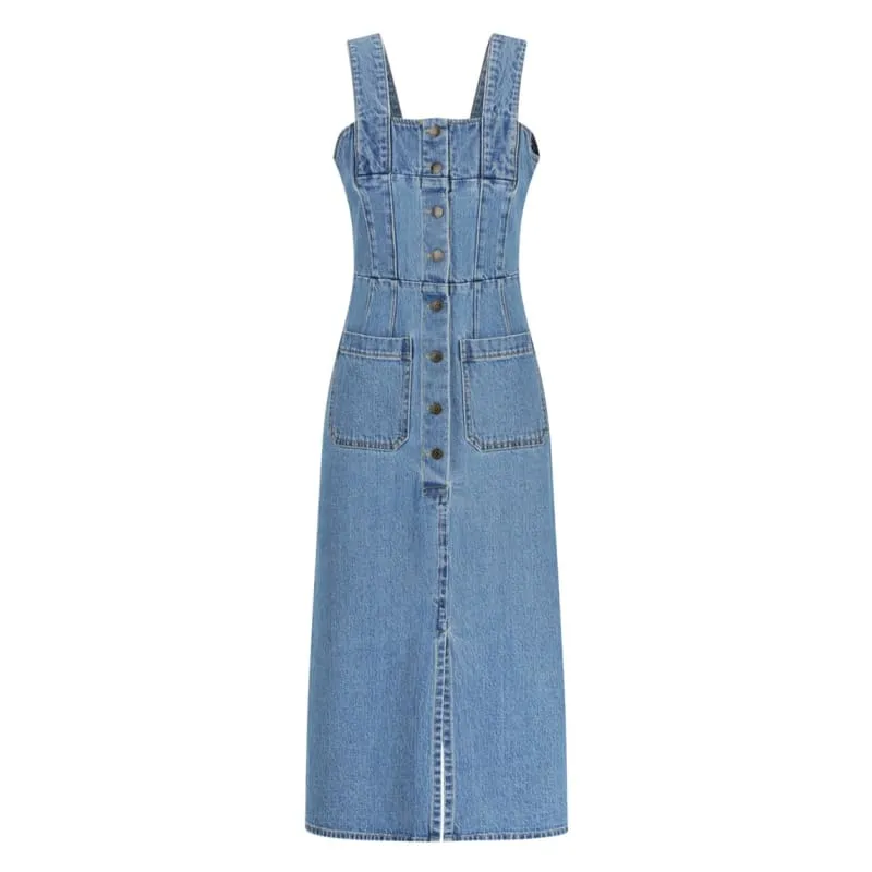 Romeo Denim Midi Dress | Blue