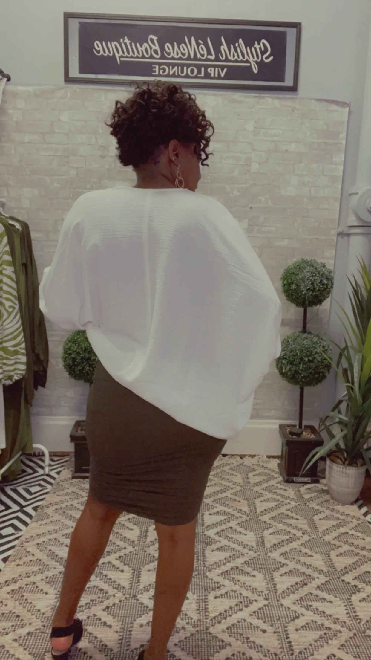 Ruched Jersey Fitted Pencil Skirt