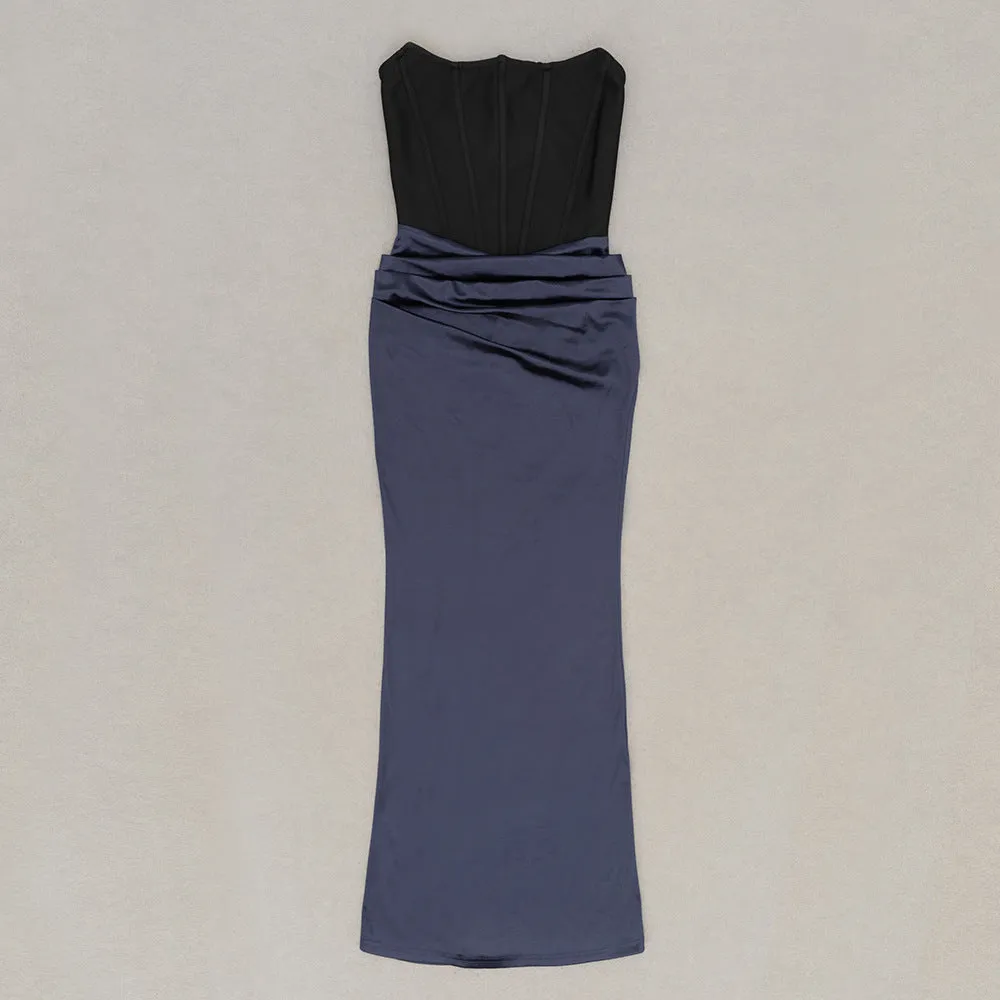 Sexy Boning Sleeveless Stitching Formal Dress