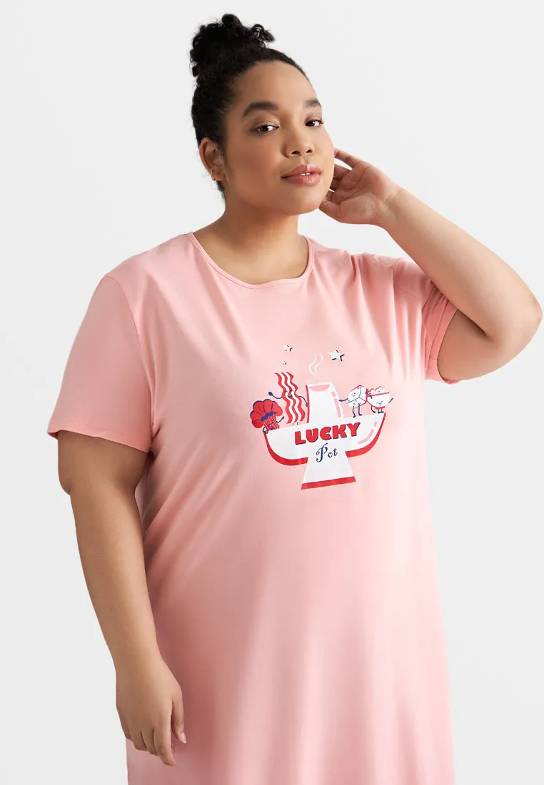 Shui CNY Cotton Jersey Sleep Dress