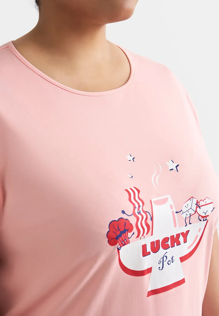 Shui CNY Cotton Jersey Sleep Dress