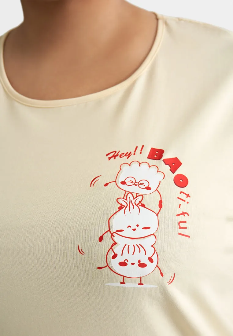 Shui CNY Cotton Jersey Sleep Dress