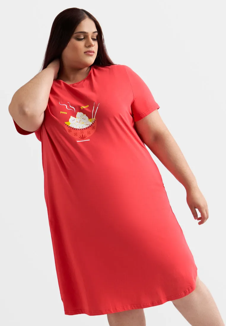 Shui CNY Cotton Jersey Sleep Dress