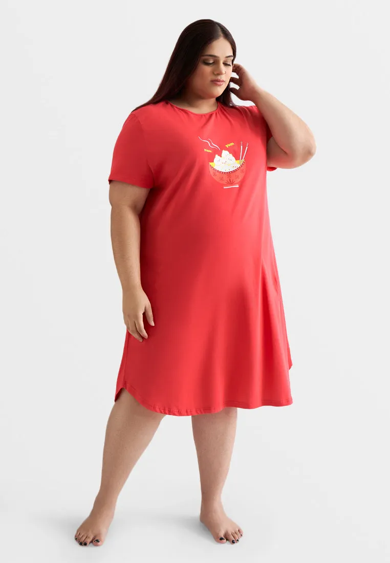 Shui CNY Cotton Jersey Sleep Dress