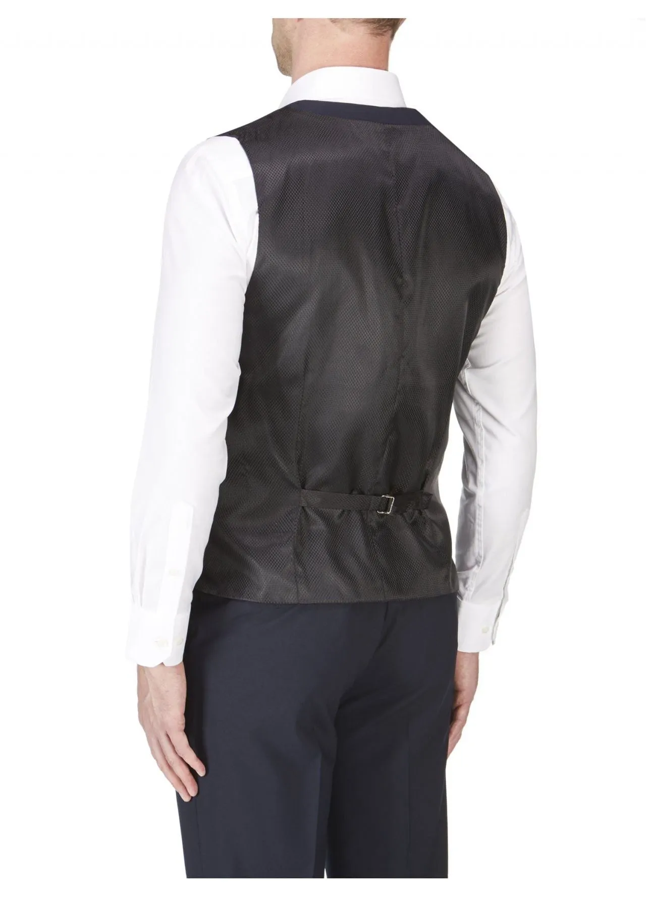 SKOPES Mens Wool Blend Darwin Navy Waist Coat