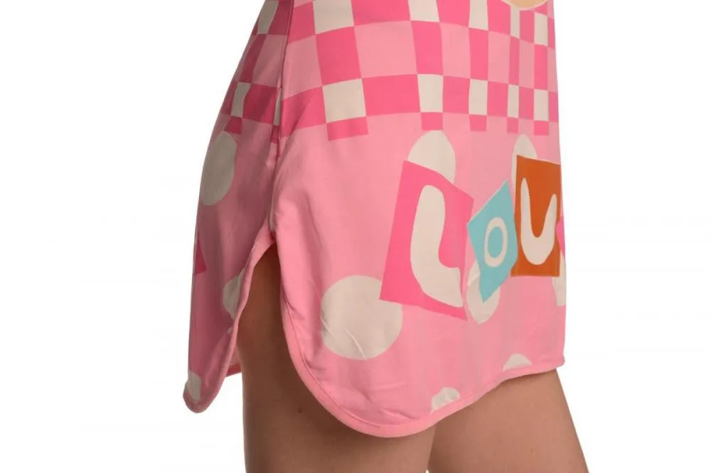 Smiling Love On Lavender Pink Lightweight Dress