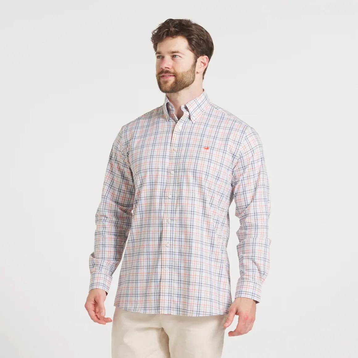 SOUTHERN MARSH VAN BUREN PERFORMANCE GRID DRESS SHIRT