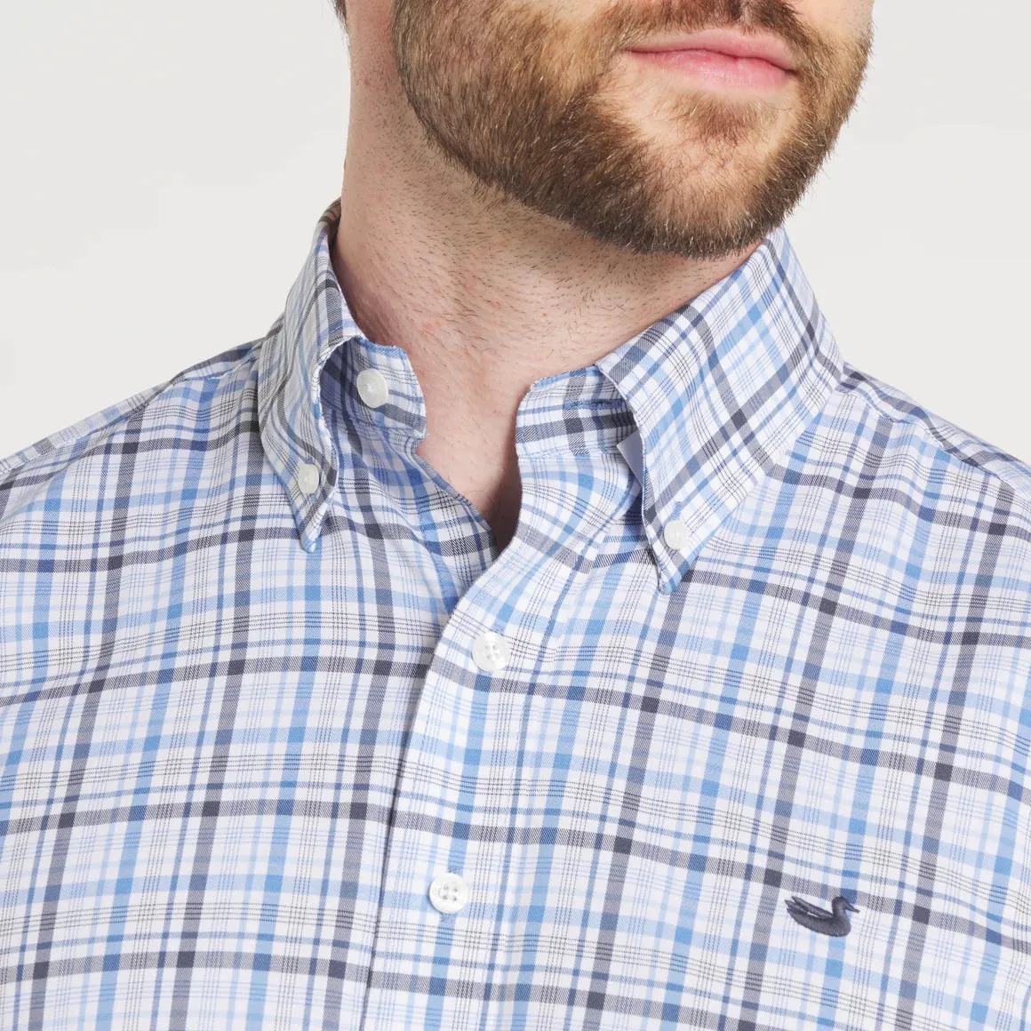SOUTHERN MARSH VAN BUREN PERFORMANCE GRID DRESS SHIRT