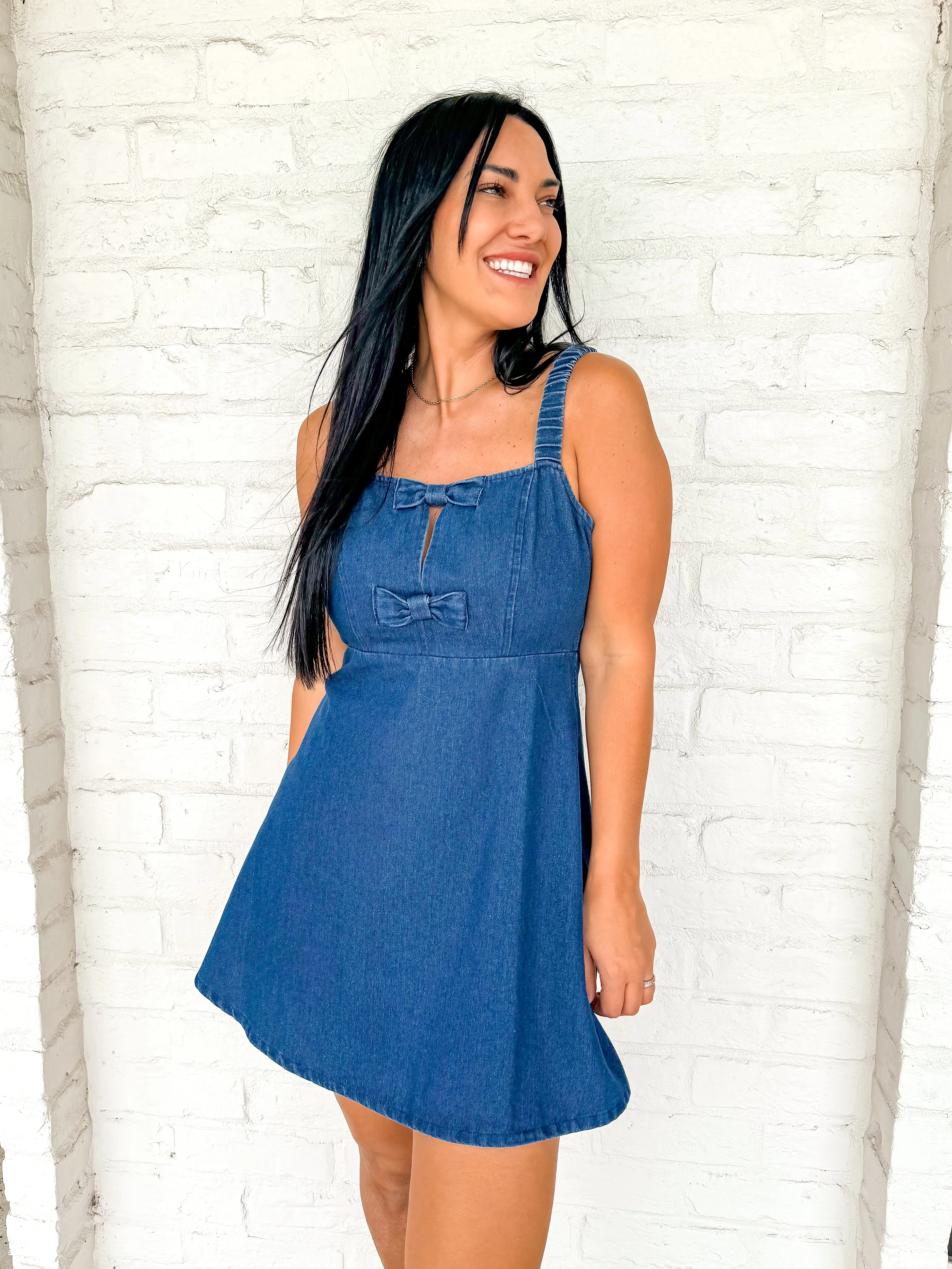 Swept Away Denim Dress