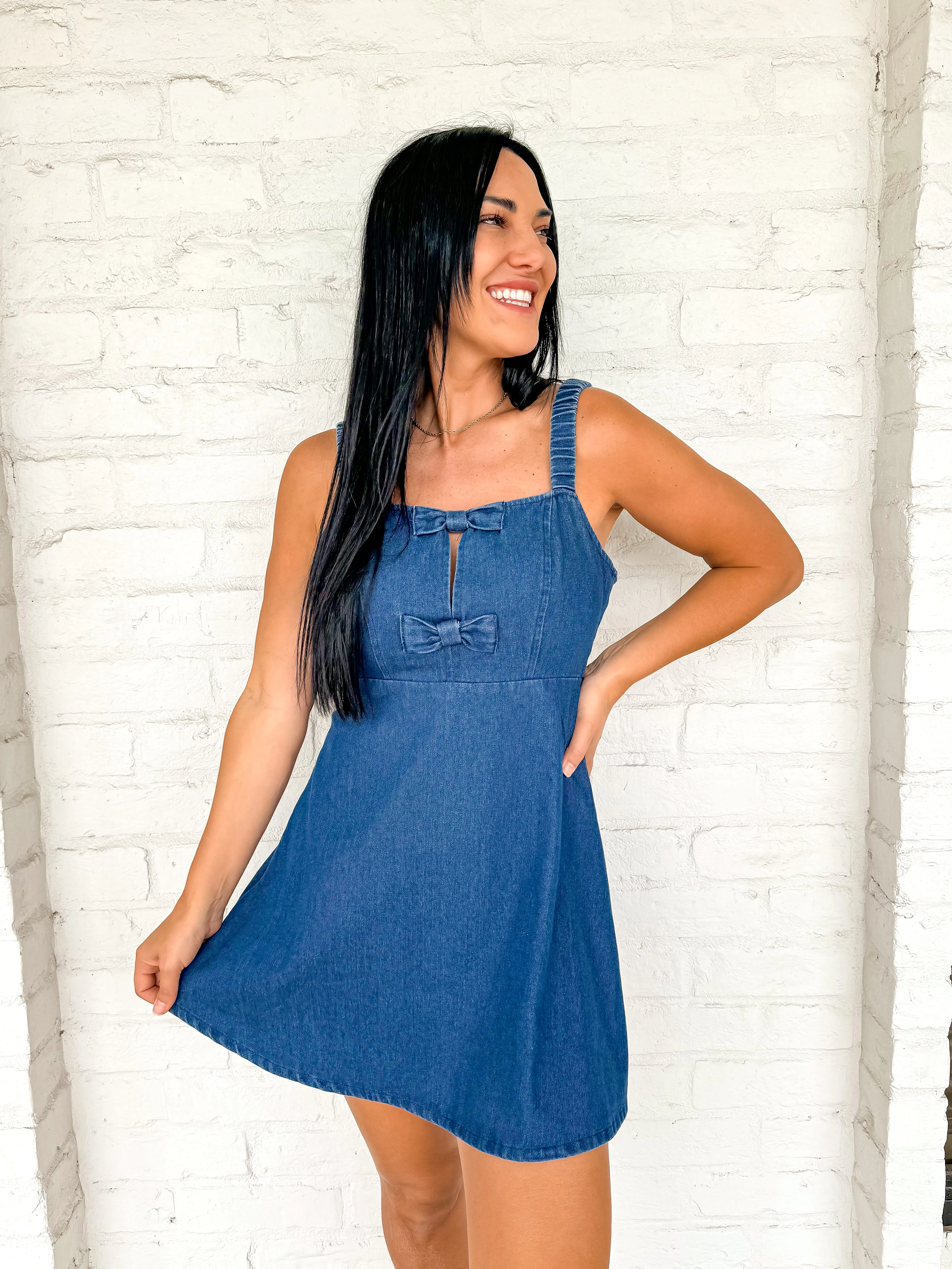 Swept Away Denim Dress