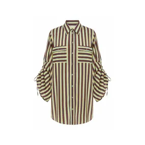 TAMSIN RUCHED BEACH SHIRT