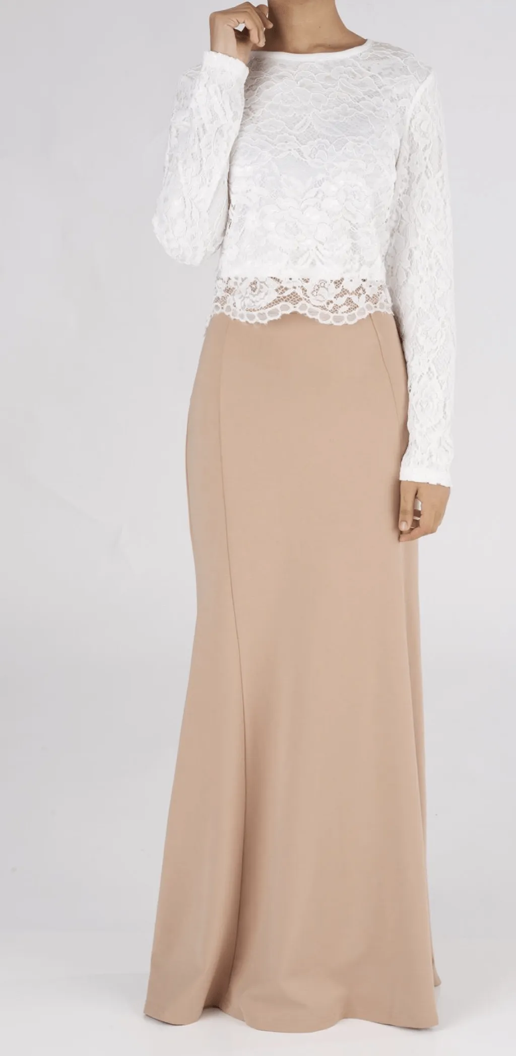 Tan Pencil Skirt