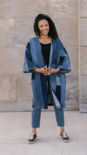 Tapiz Cardigan - Upcycled Denim #531