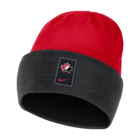 Team Canada 2020 Nike Red/Gray Cuff Beanie Knit Toque
