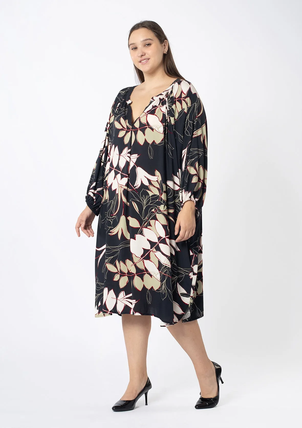 Tropical Loose Fit Dress