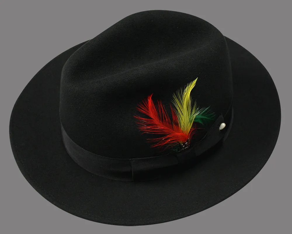 Untouchable Hat-Fedora| UNTOUCHABLE| Black