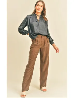 Vanessa Cupro High Waist Pants