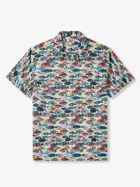 Various Fish Cotton Camp Shirt