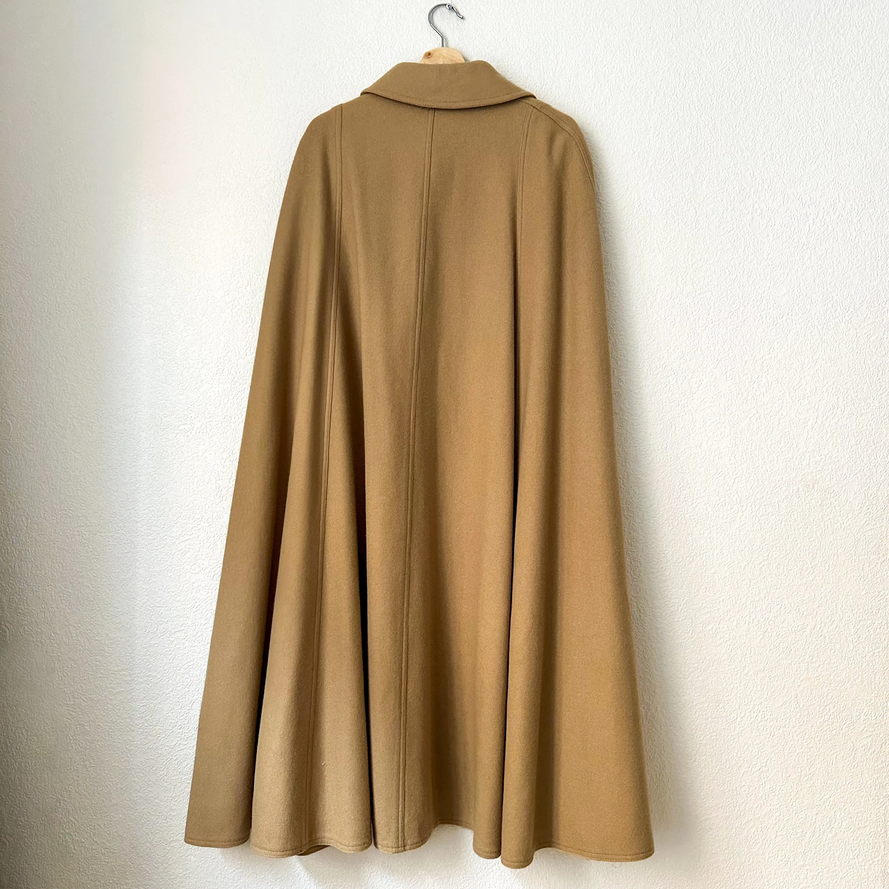 Vintage Beige Cape Coat