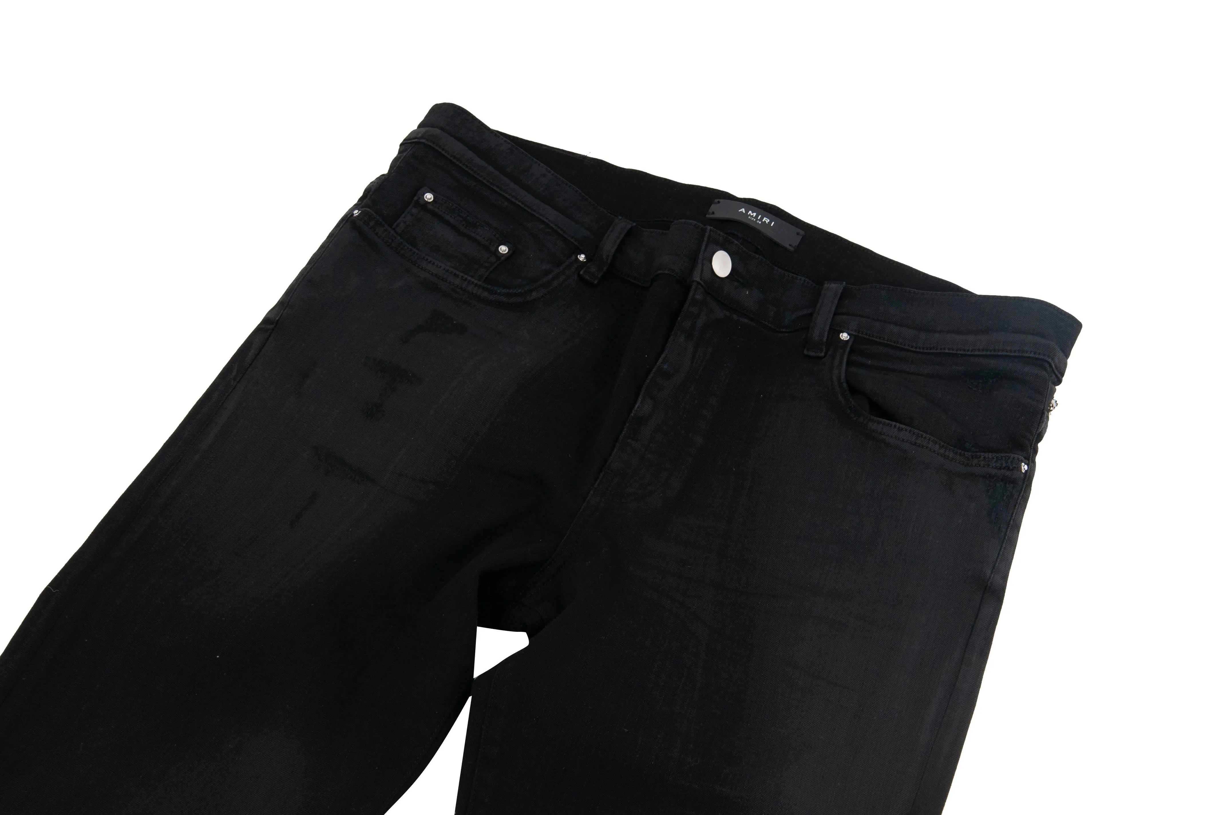Waxed Stack Jeans