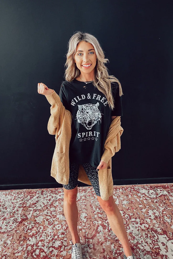 Wild & Free Spirit Distressed Tee