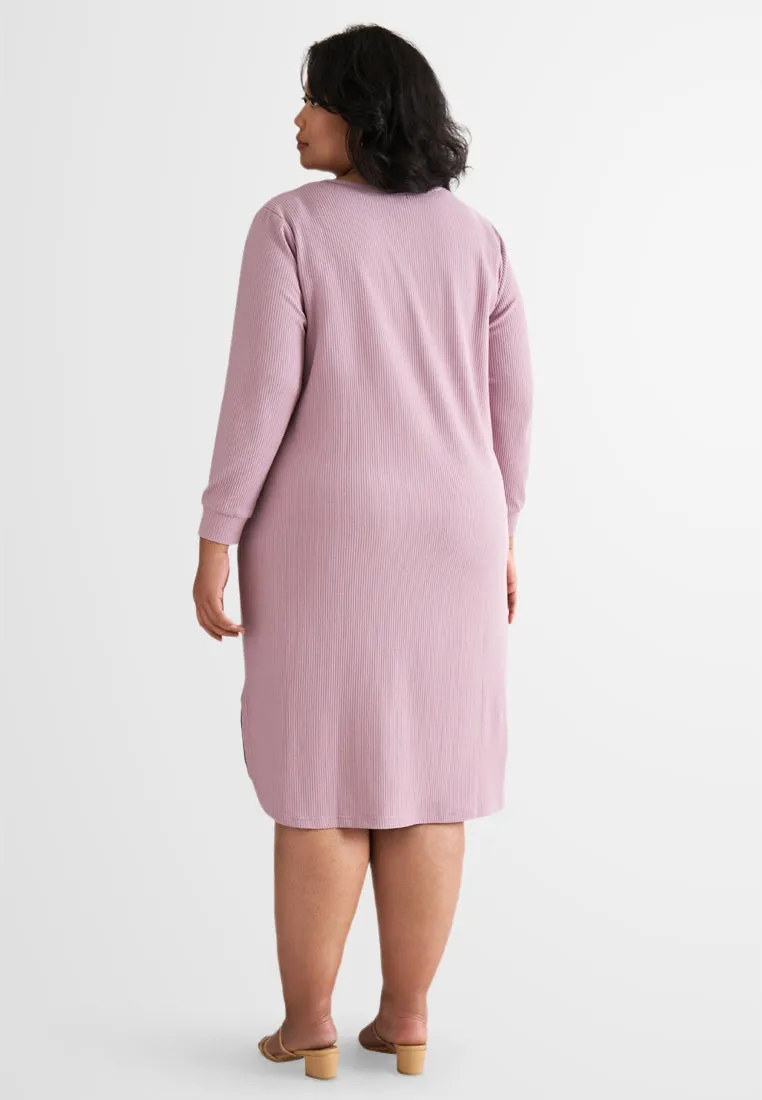 Willow Waffle Long Tunic Dress