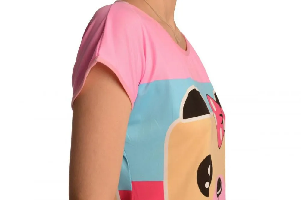 Winking Bear On Lavender Pink Lightweight Dress