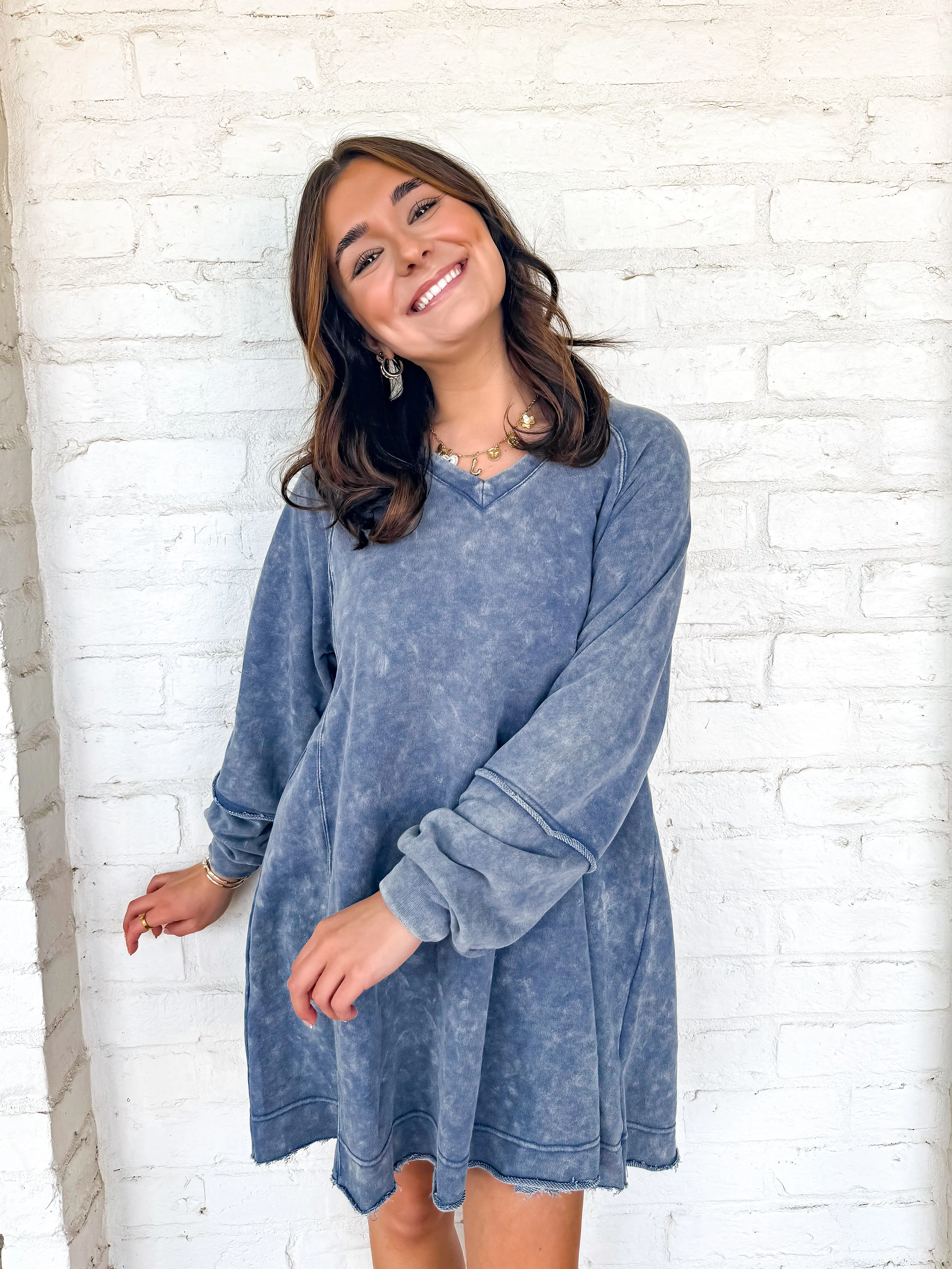 Work For You Dress Denim