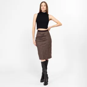 XS-Sm Y2K Plaid Asymmetrical Pencil Skirt