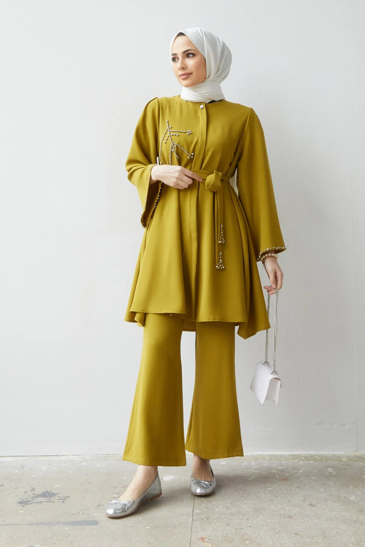 ZRF Women Luna Stone-Embroidered Set - Olive Green - St. Johns